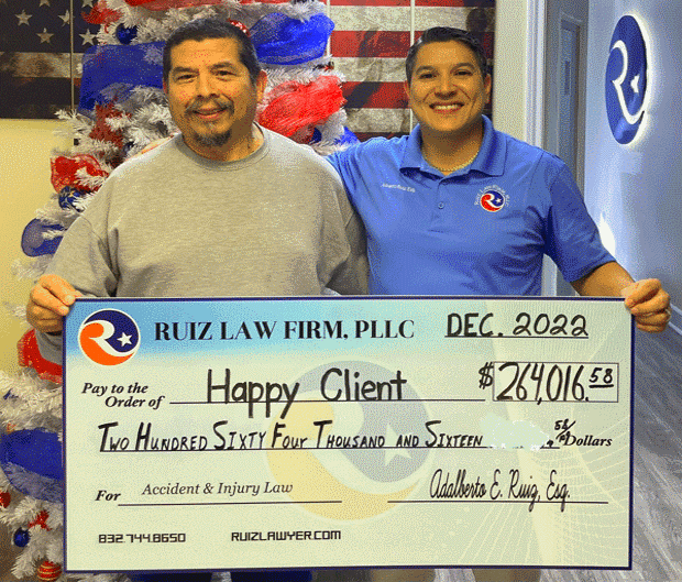 Happy Client — $264,016 recovered with Ruiz Law Firm